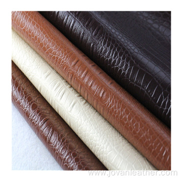 Crocodile pattern embossing PVC sofa leather material